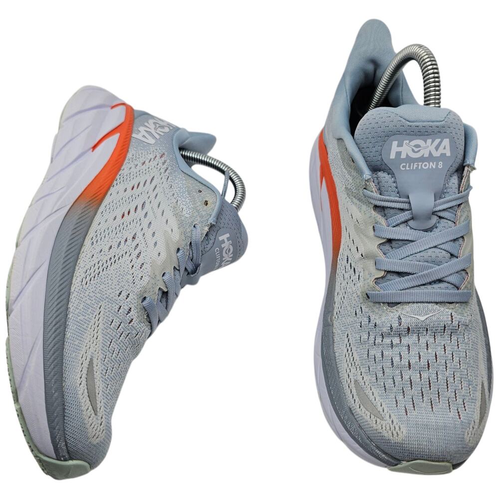 Hoka One One Clifton 8 Blue Fog Plein Air Womens 8B (UK 6.5) Running Shoes - Picture 2 of 10